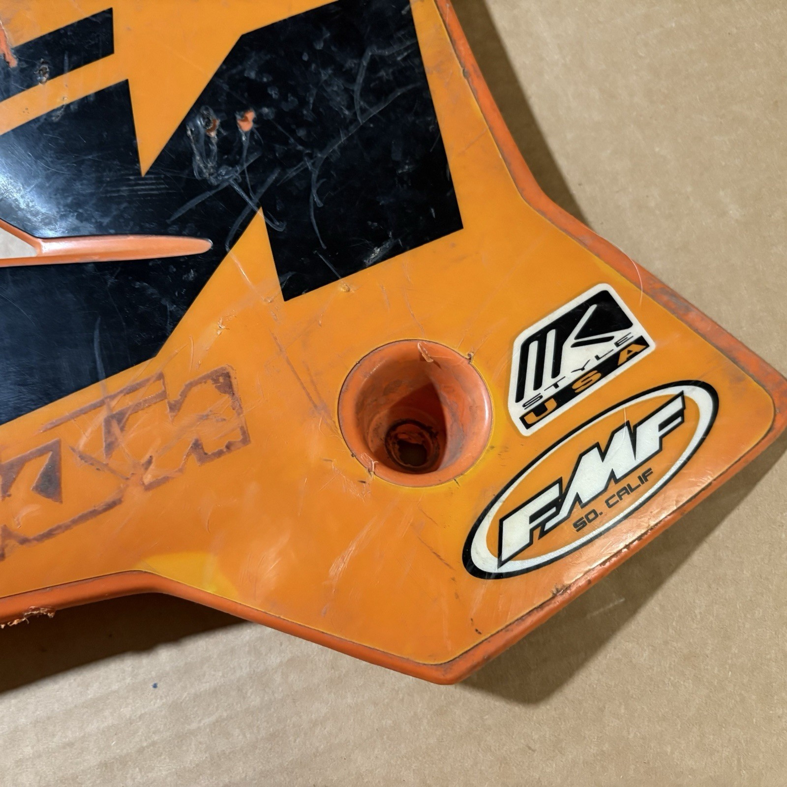 Radiator Shrouds KTM Orange shroud SX R=MADE IN ITALY L= AUSTRIA