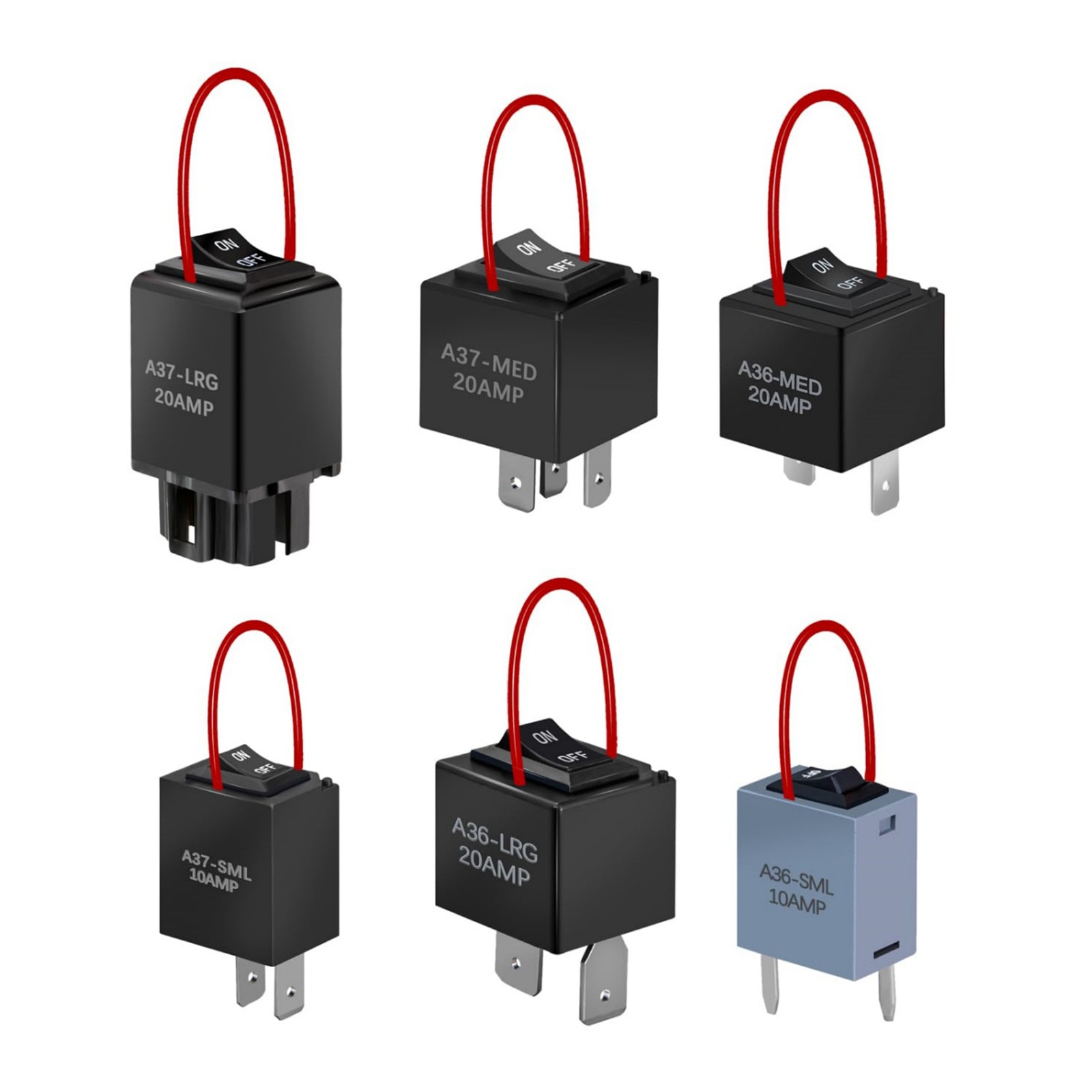 6 Pack 9038A Durable Relay Bypass Switch Kit with Amp Loop For Japanese For GM