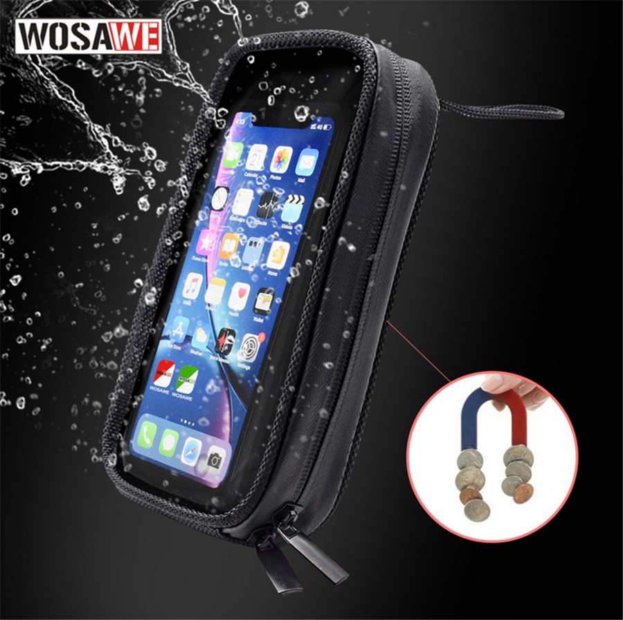 1PC Magnetic Sport bike Motorcycle Fuel Tank Bag Cell Phone Holder Pouch Case US