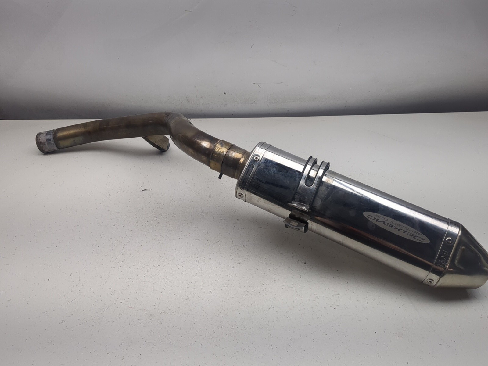 12-15 Triumph Tiger Explorer Rear Delkevic Tri-Oval PR1830R Muffler Assembly