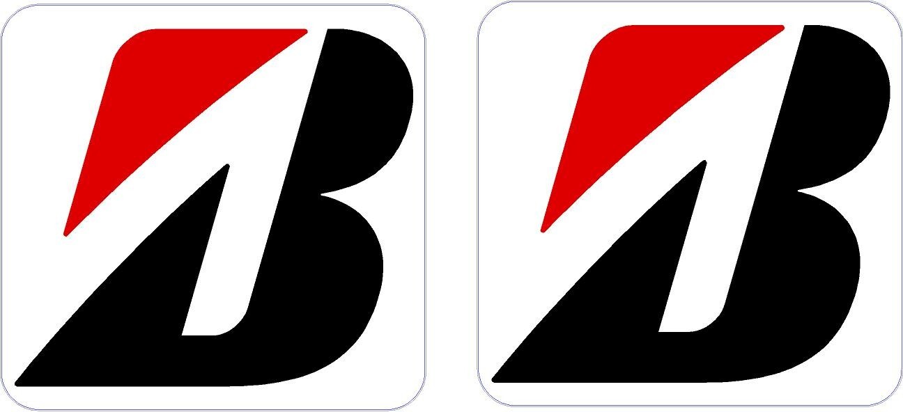 #270 (2) 2″ Bridgestone Sponsor Vintage Decal Sticker LAMINATED