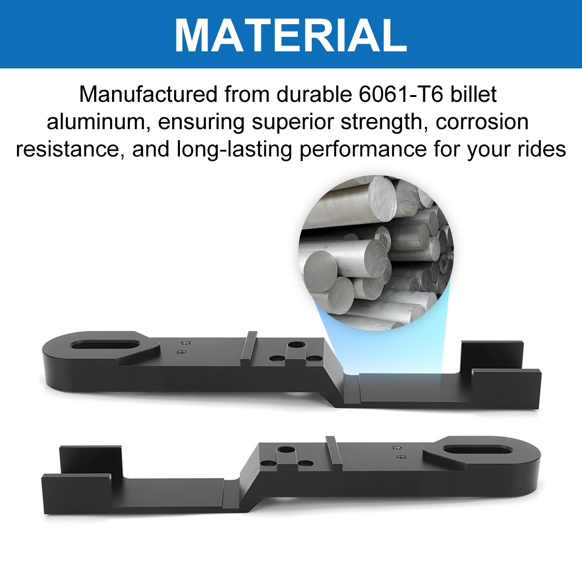 Bolt-On Swing Arm Extension Kit 4″- 5″ For Razor MX650 SX500 Stretched Aluminum
