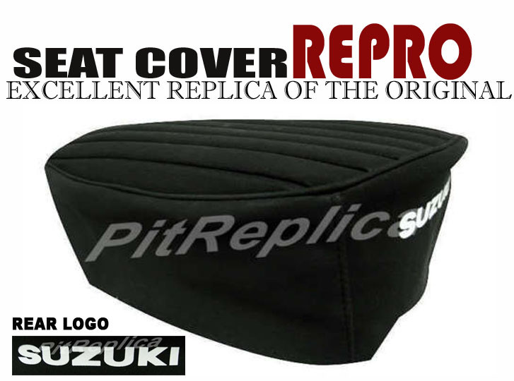SUZUKI SEAT SADDLE COVER BEARCAT B105P B105 P *HEAT PRESSED – SUEDE* [CTAL]