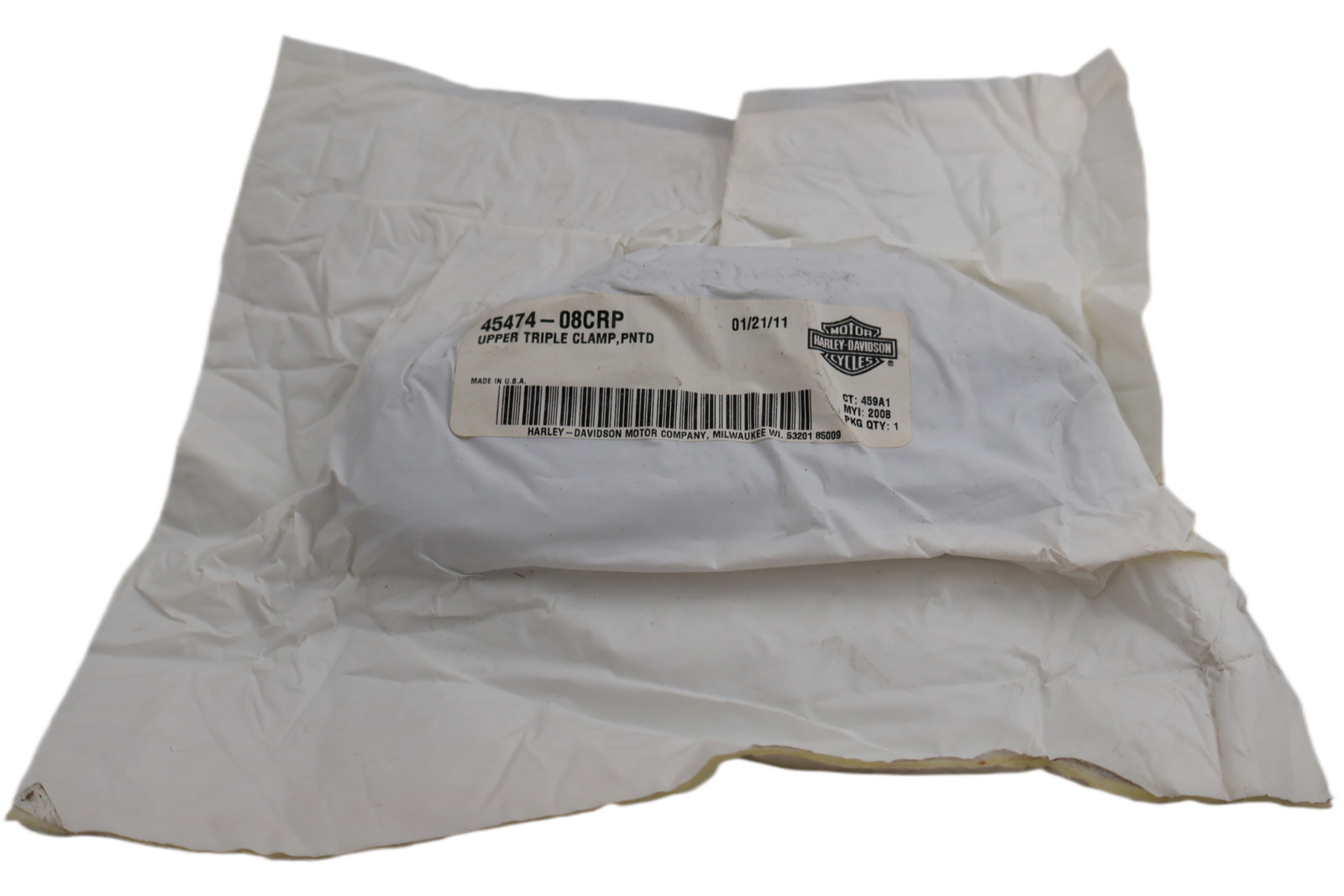 45474-08CRP NEW OEM 2008-2009 HARLEY-DAVIDSON FXSTSSE2/3 SPRINGER UPPER TRIPLE