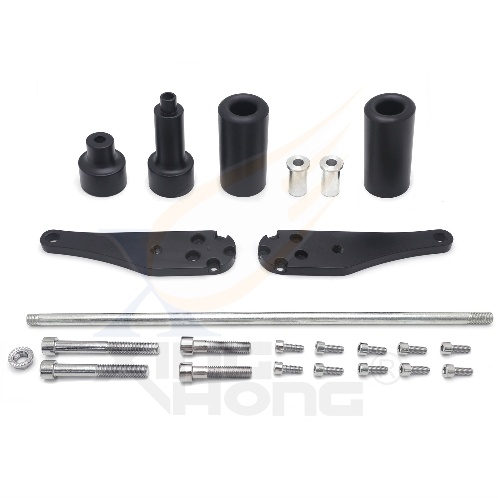 No Cut Frame Sliders Protector for Kawasaki NINJA ZX10R ZX-10R 2006 2007 Black