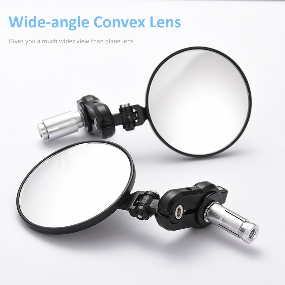 For SUZUKI DRZ400 Black Foldable Motorcycle CNC 7/8″ Bar End Mirrors Rearview US