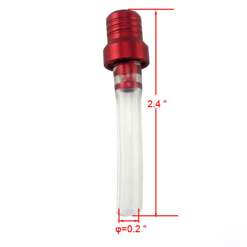 6pcs Valve Vent Breather Hose Gas Fuel Tank Cap Tube For ATV PIT Dirt Bike Red