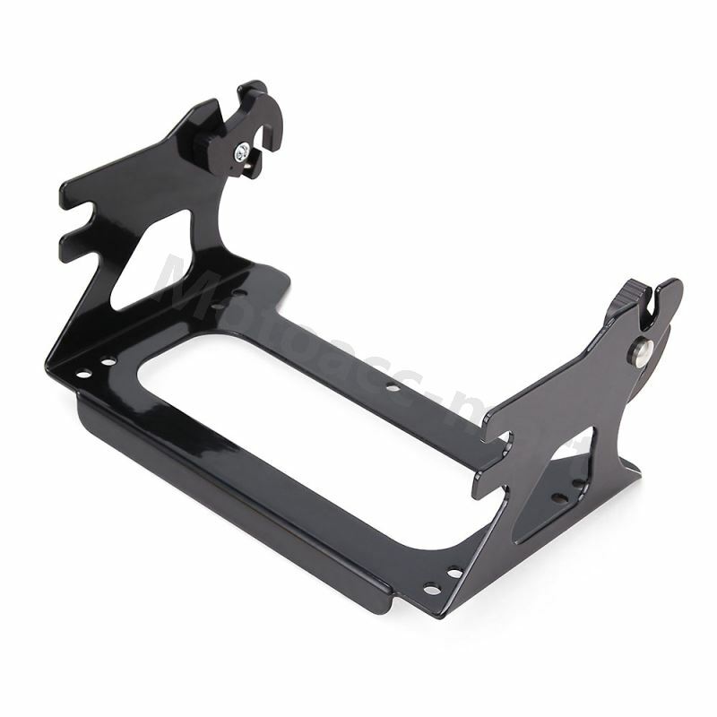 Detachable 2-up Tour Pack Pak Mount Rack + Docking Hardware Kit For Harley Glide