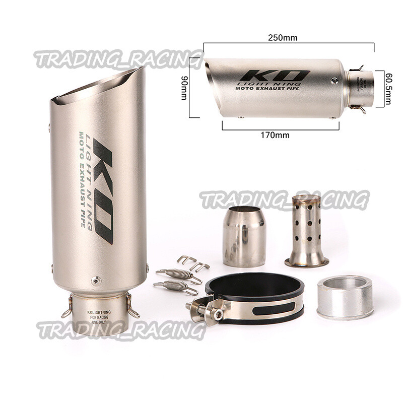 38-51mm 2.4″ Universal Exhaust Pipe DB Killer Muffler For Motorcycle ATV Scooter