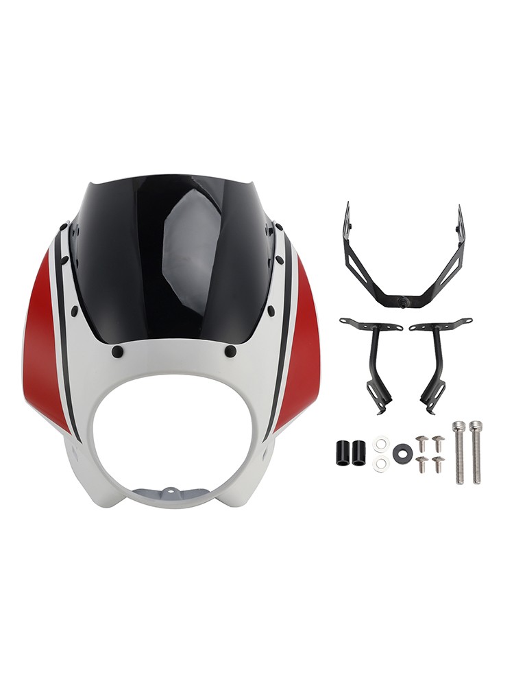 Headlight Fairing Windshield WindScreen fit for XSR900 2022-2025 Red+Black