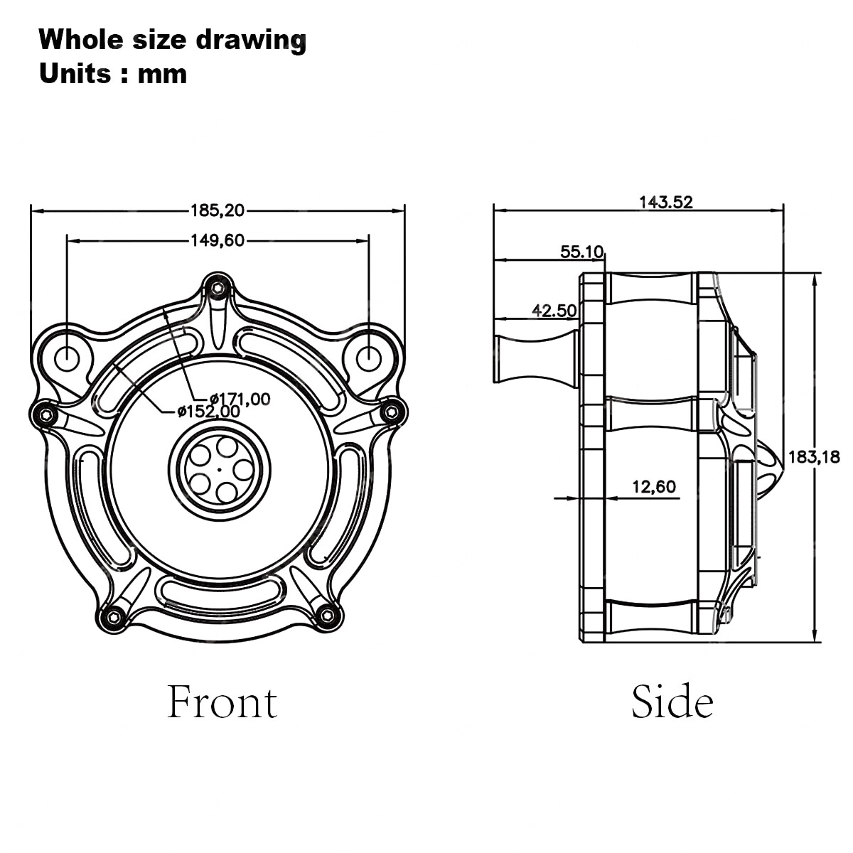 Chromed air cleaner filter For Harley 2014-2016 Street Glide Softail Breakout
