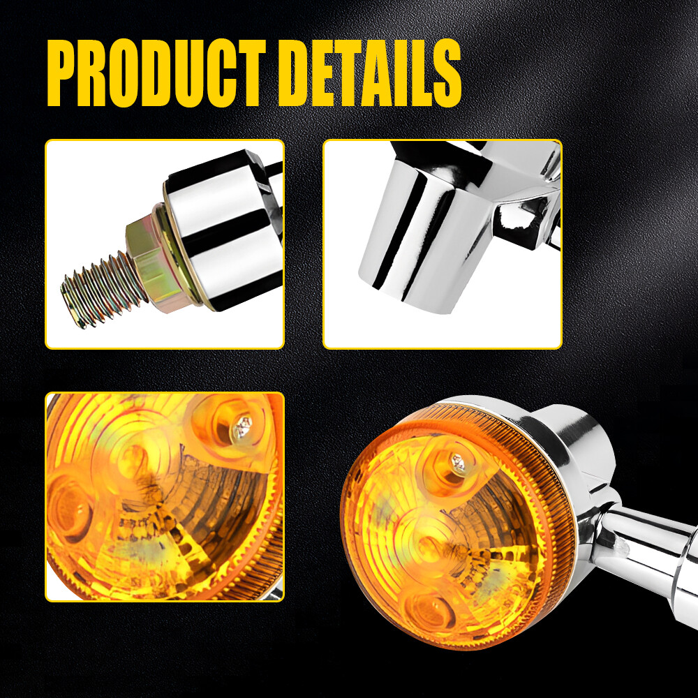 4x Amber Turn Signal Blinker Light For Suzuki Boulevard C109R C50 S 40 50 83