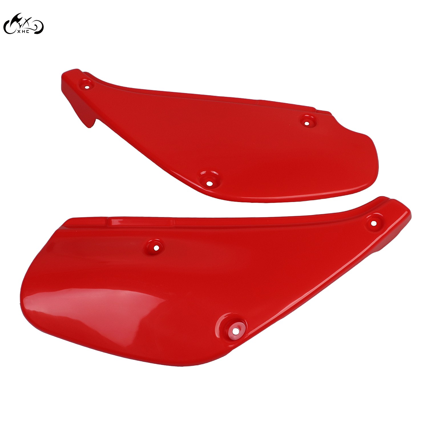 Unpainted Red Side Cover Panel Plates Kit For Honda XR80R XR100R 1988-2000 1999