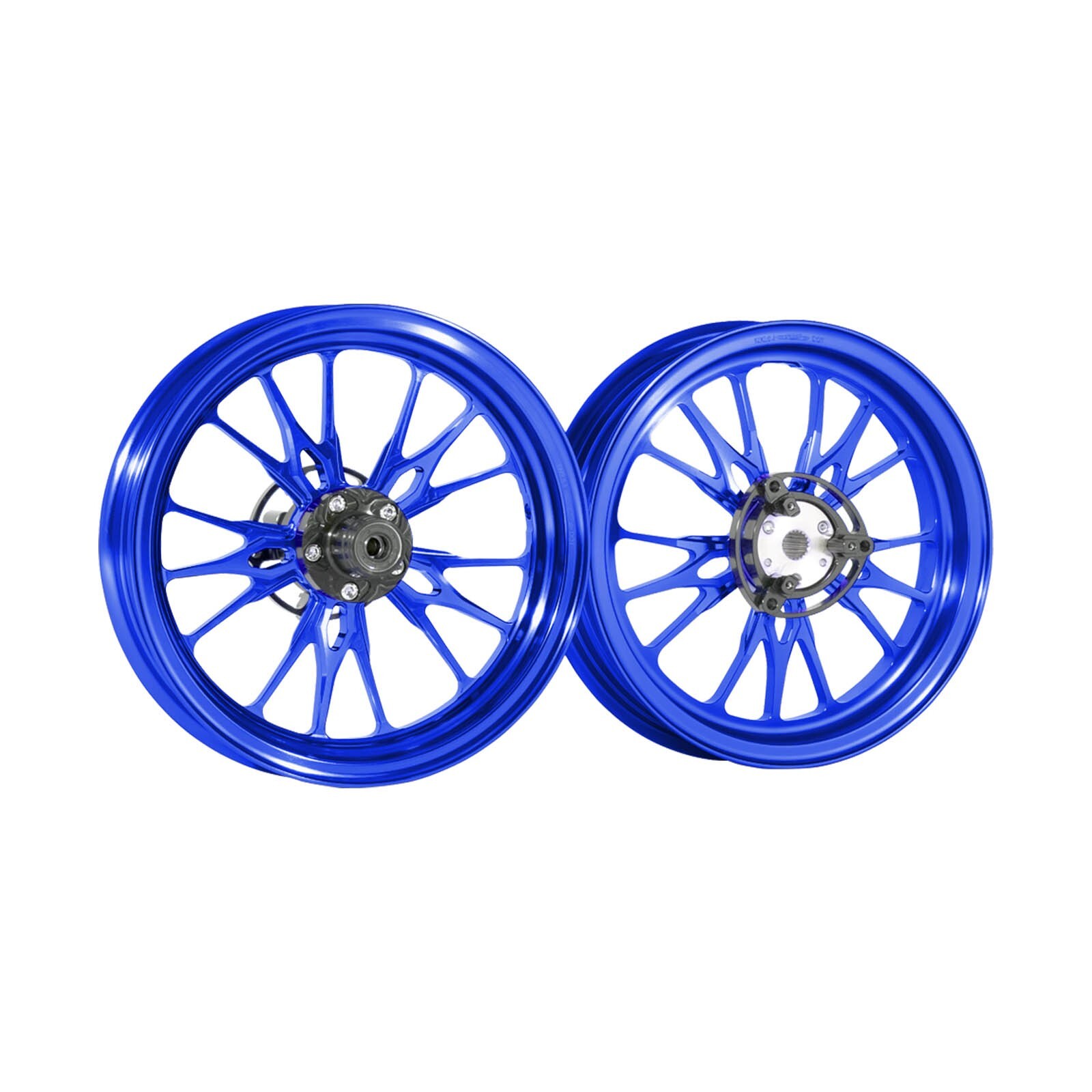MOS XR15 Forged Aluminum Alloy Rims Wheels for Yamaha Zuma 125 2016-2021 Blue
