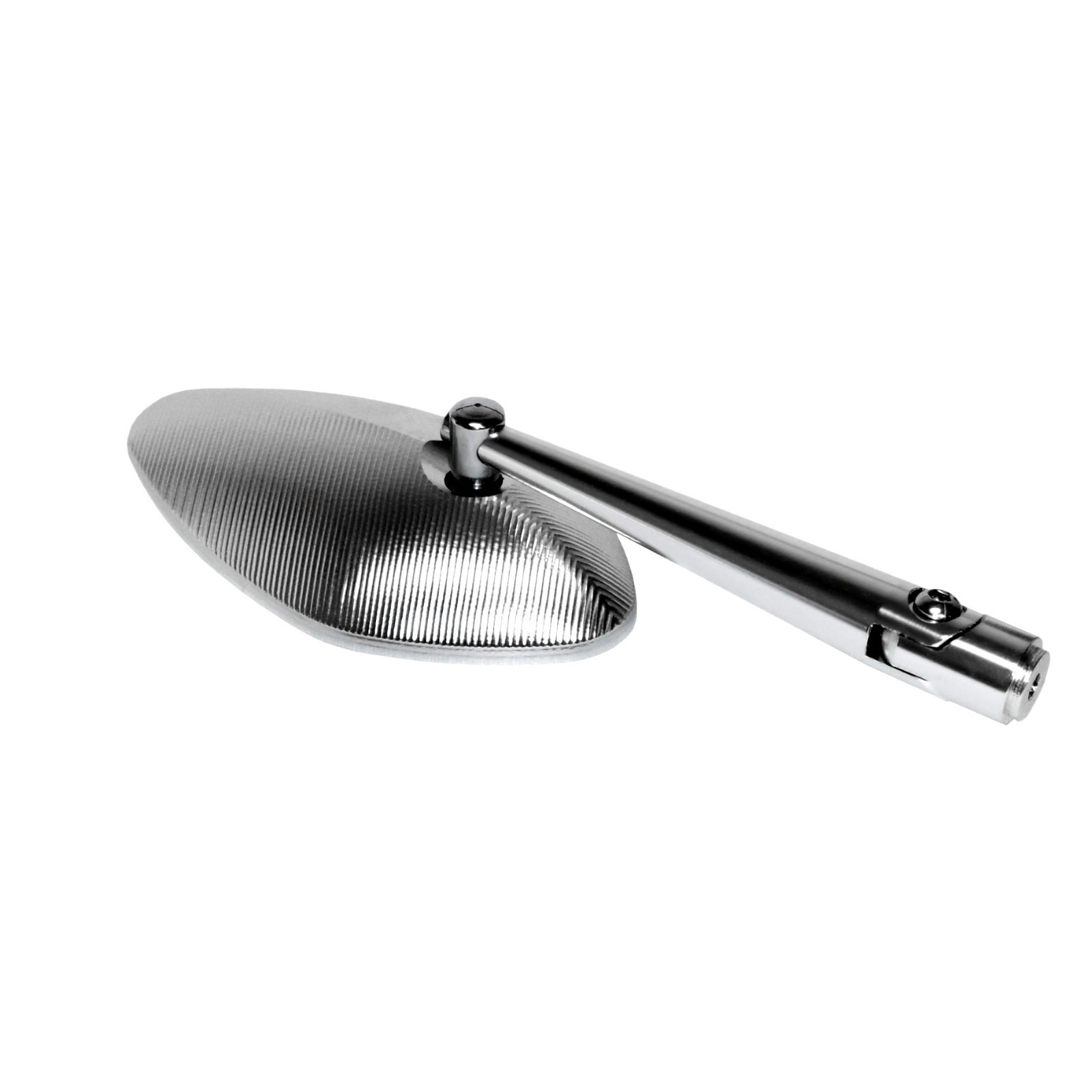 Motorcycle CNC Billet Aluminum Rearview Mirror Silver Solid High Quality New