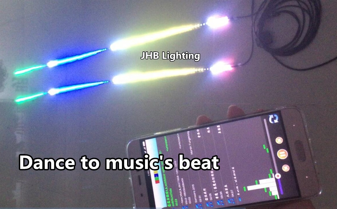 2PCS 6.5FT IP68 Single Row LED Bluetooth Chasing CarTruck SSL Strips Lights Set