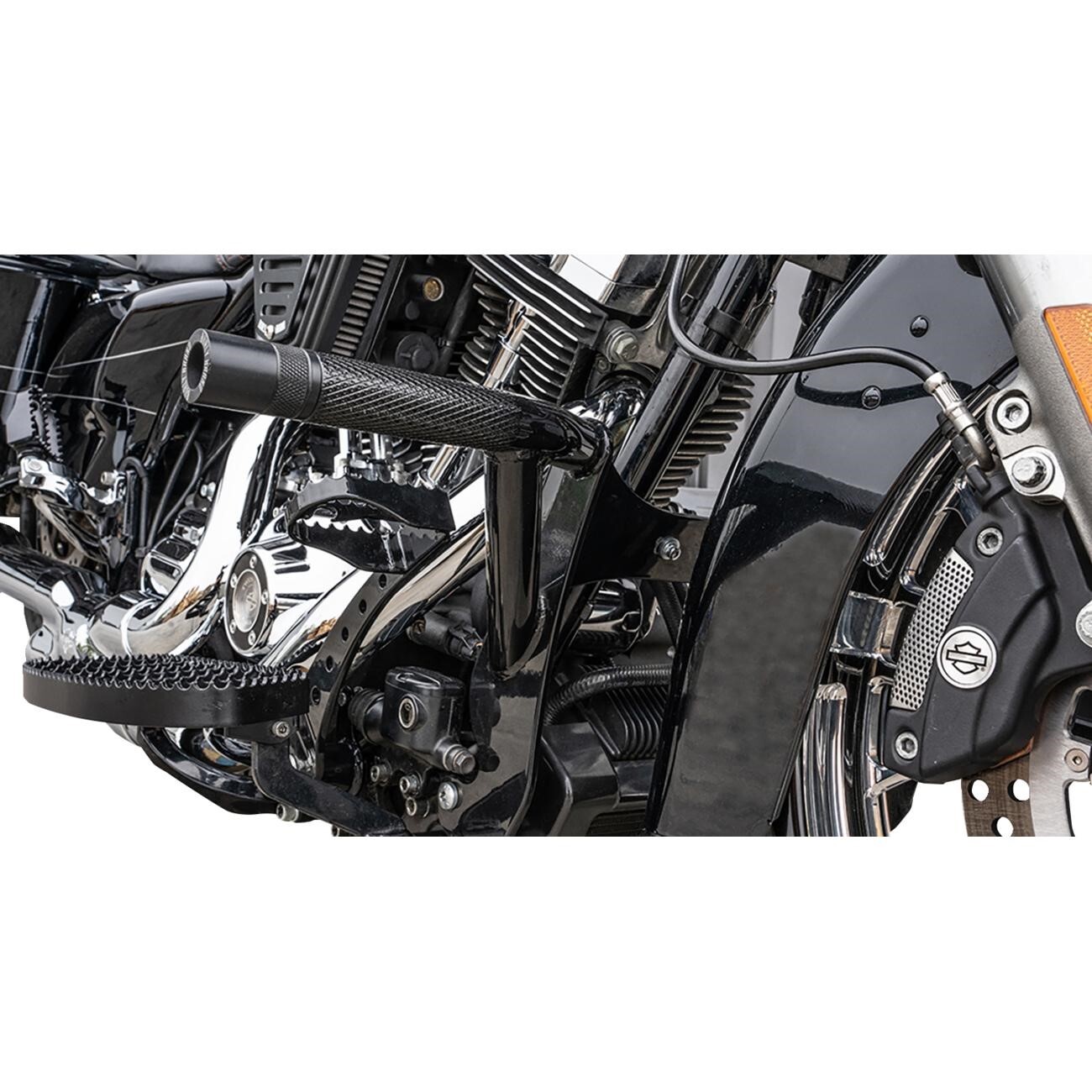 14-24 for Harley FLHP BURLY BRAND Front Brawler Kit Sub Assembly Black Touring