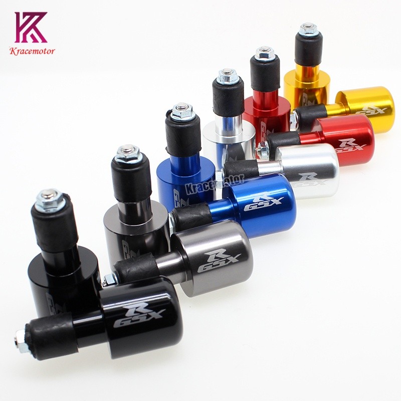 CNC 7/8” Handlebar Bar Ends Slider Cap Plugs GSX1300BK GSXR1000 GSXR750 GSXR600