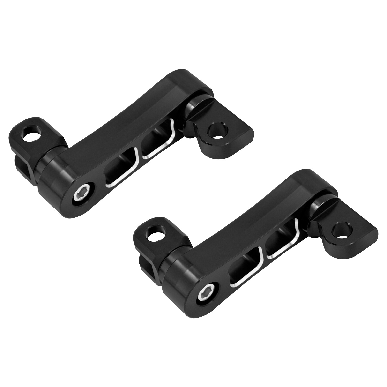 CNC Aluminum Foot Pegs Male Mount Extensions For Harley Touring Dyna Sportster