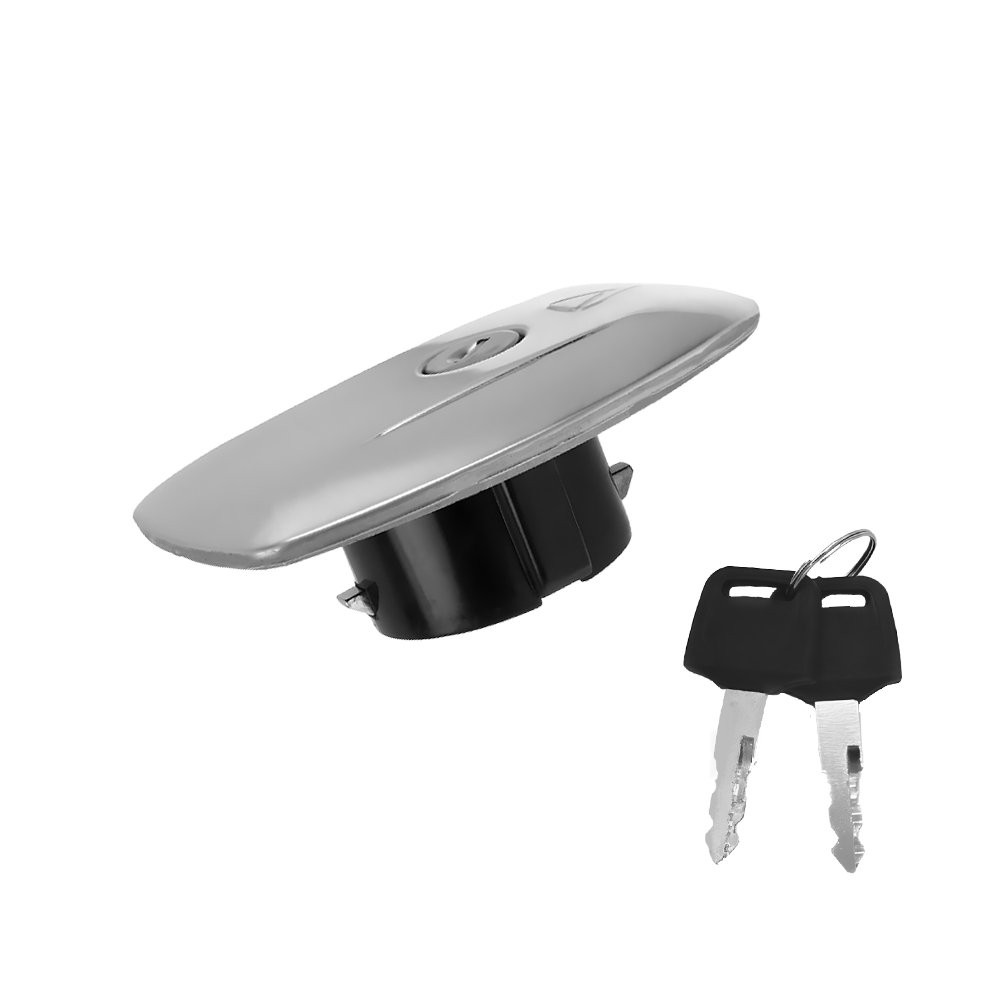 1-10x Fit Suzuki GS750E GS1000G 1980-1981 Fuel Gas Tank Cap Cover Locking Silver