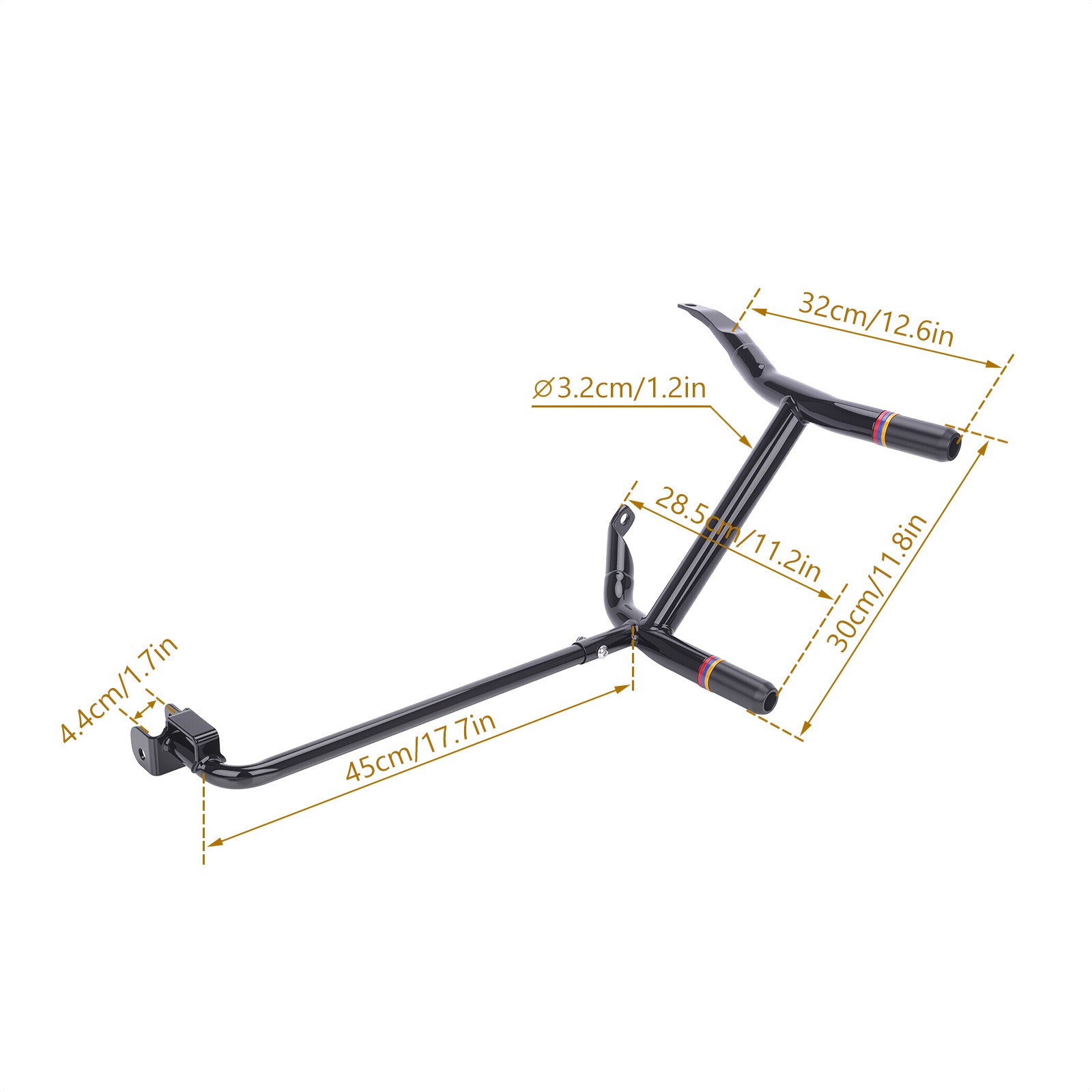 Rear Saddlebag Guards & Support Brackets For Harley Street Road Glide 2023-2026