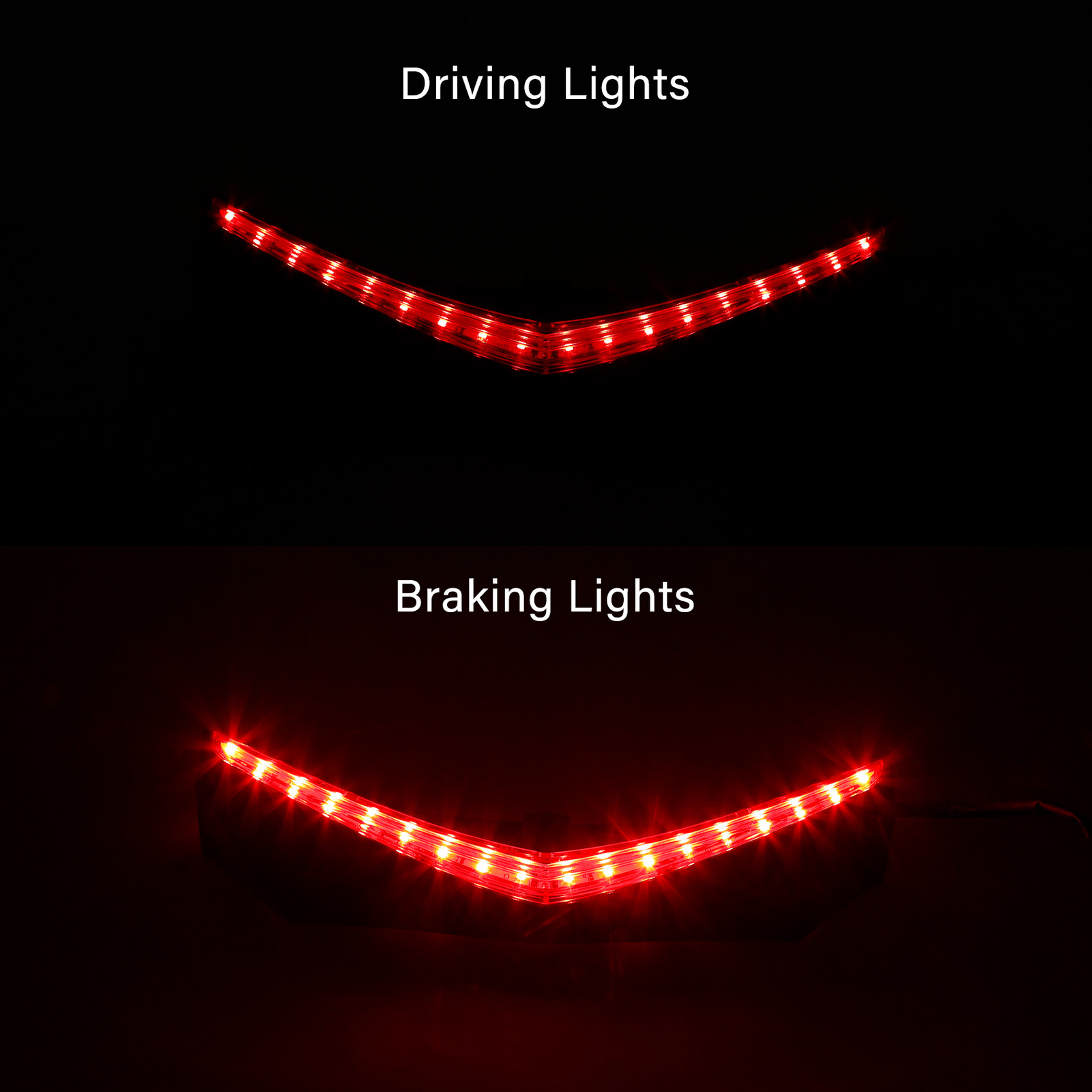 Rear Fender Tip Accent Vertical LED Light Strip Fit For Honda Goldwing GL1800