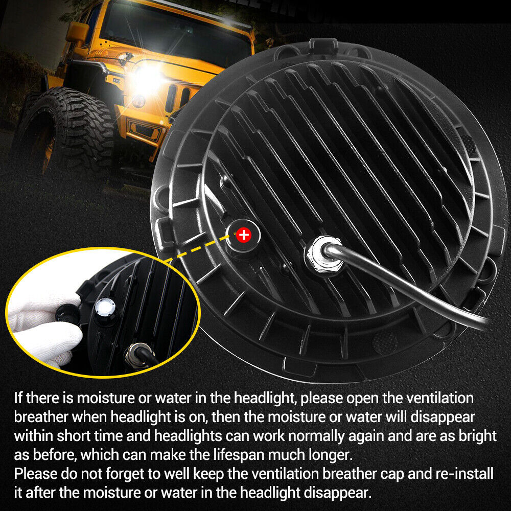 7″ inch LED Projector Headlight Halo DRL for Harley Davidson Street Glide FLHX