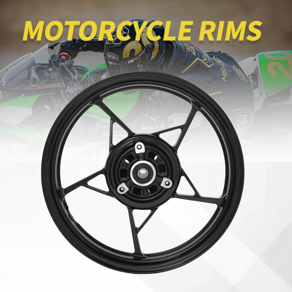 17″x4″ Tubeless Rear Wheel Rim for Kawasaki Ninja 400 Z400 2019 20 21 22 23