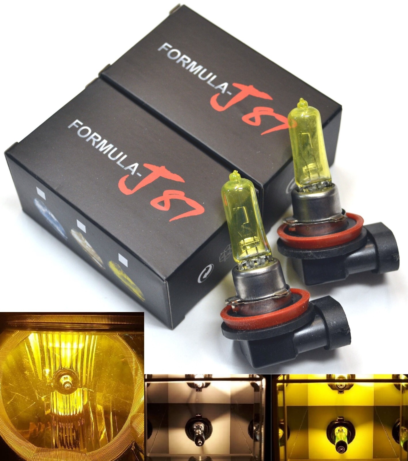 Halogen H9 100W 3000K Yellow Two Bulbs Headlight High Beam Replacement High Watt