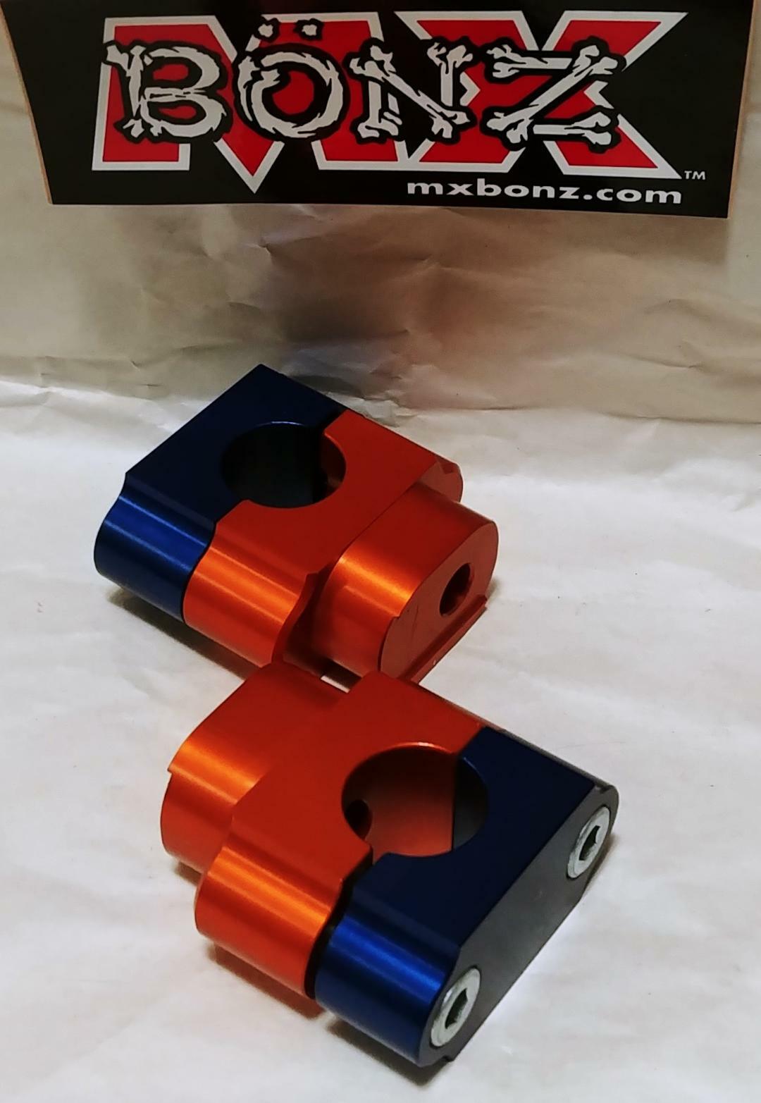 MX BONZ BAR MOUNTS KTM 85SX 1998-2021 KTM 105SX XC HANDLEBAR CLAMPS 22mm 7/8″