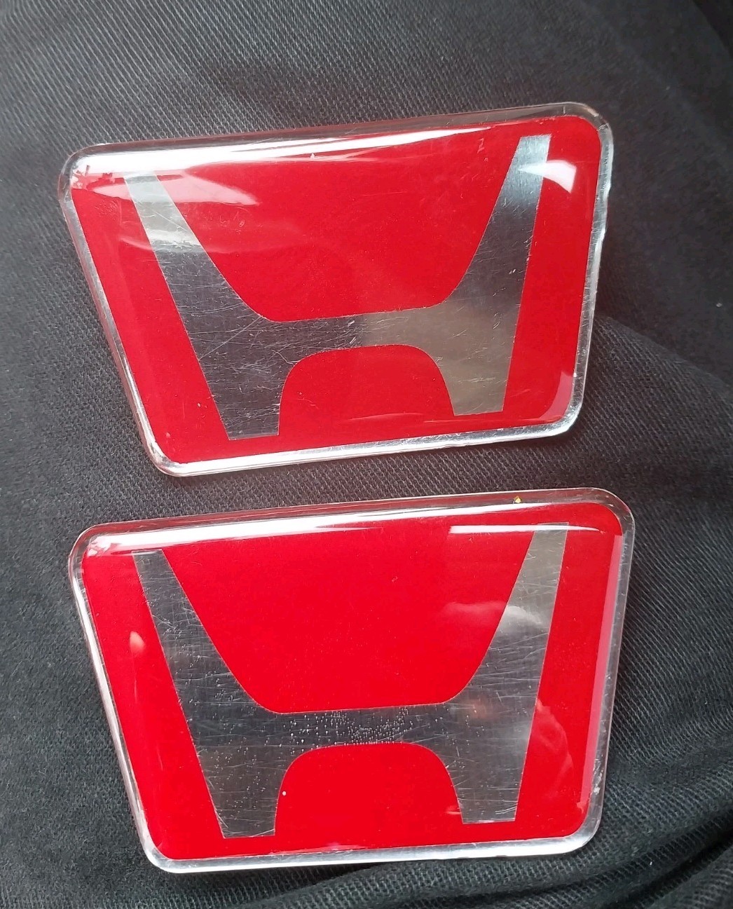 Emblem Badge Red Silver May Fit For Honda S600 S800 2 Pcs