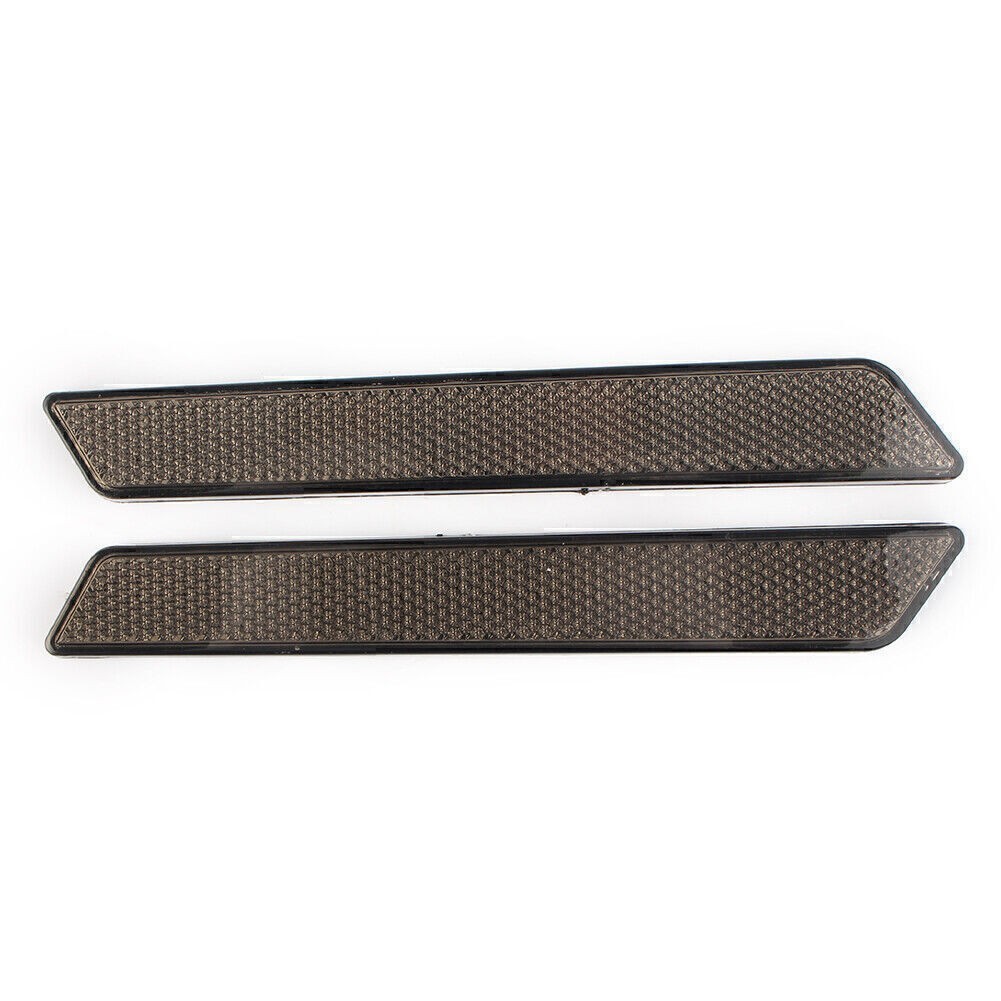 Smoke Saddlebag Guard Latch Cover Hard Bag Reflectors For Harley Touring 2014-up
