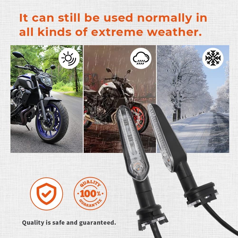 LED Turn Signal Lights for Yamaha MT07 MT09 R1 R3 FZ6 FZ07 FZ09 TMAX – 1 Pair