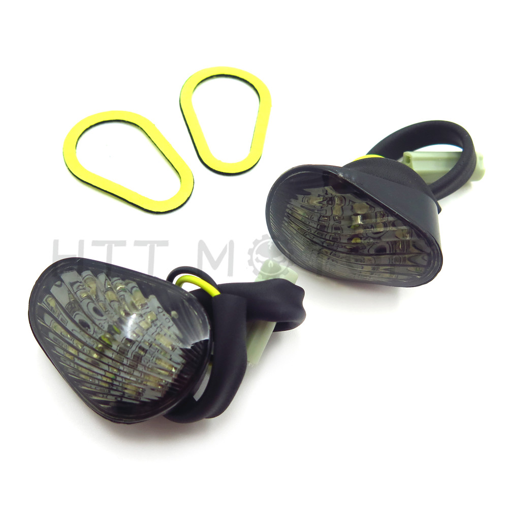 Smoke Euro LED Flush Mount Turn Signal for YAMAHA YZF R1 R6 R6S 2006 2007 2008