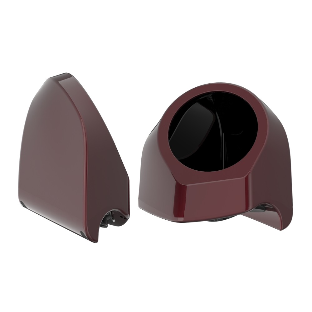 6.5 inches Speaker Pods CRIMSON RED SUNGLO Fits Advanblack Harley King Tour Pack