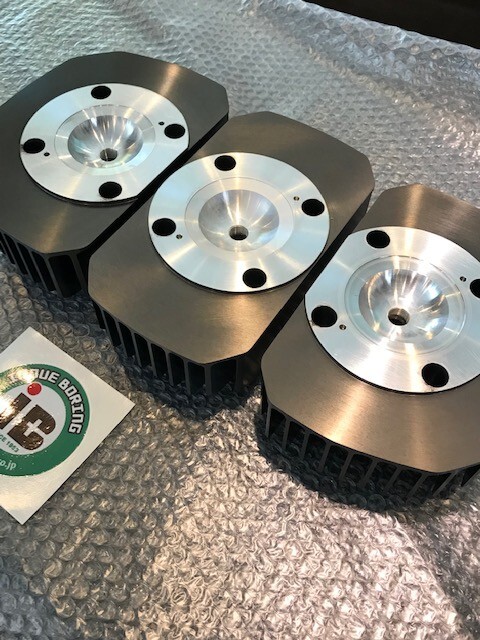 Cylinder Heads Gold Kawasaki H2 750SS Mach IV Machined Billet Inoue Boring Japan