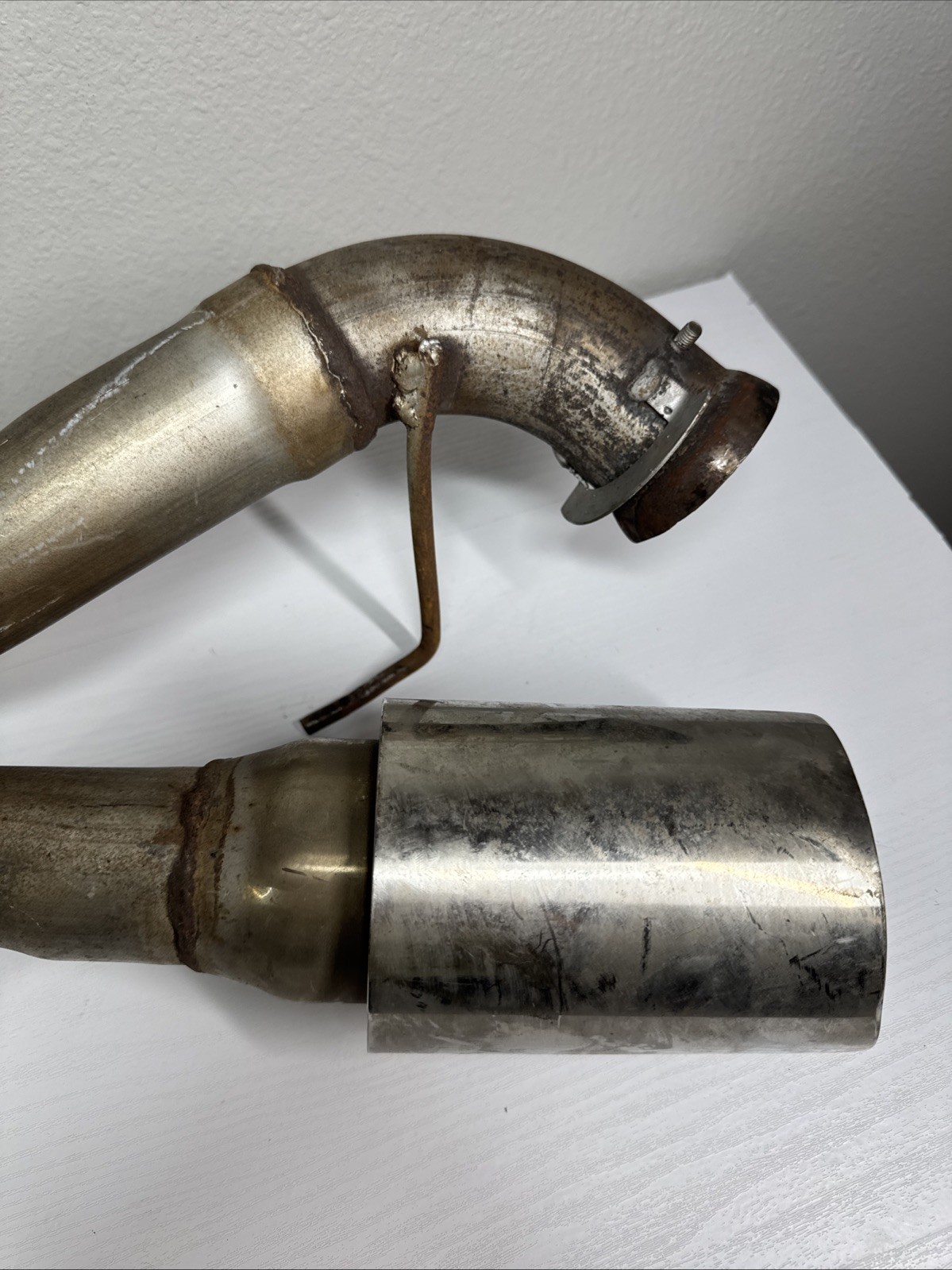 Unknown Brand Muffler Exhaust Set Of 2 – Made In Canada – 2.250” Aluminum -READ!