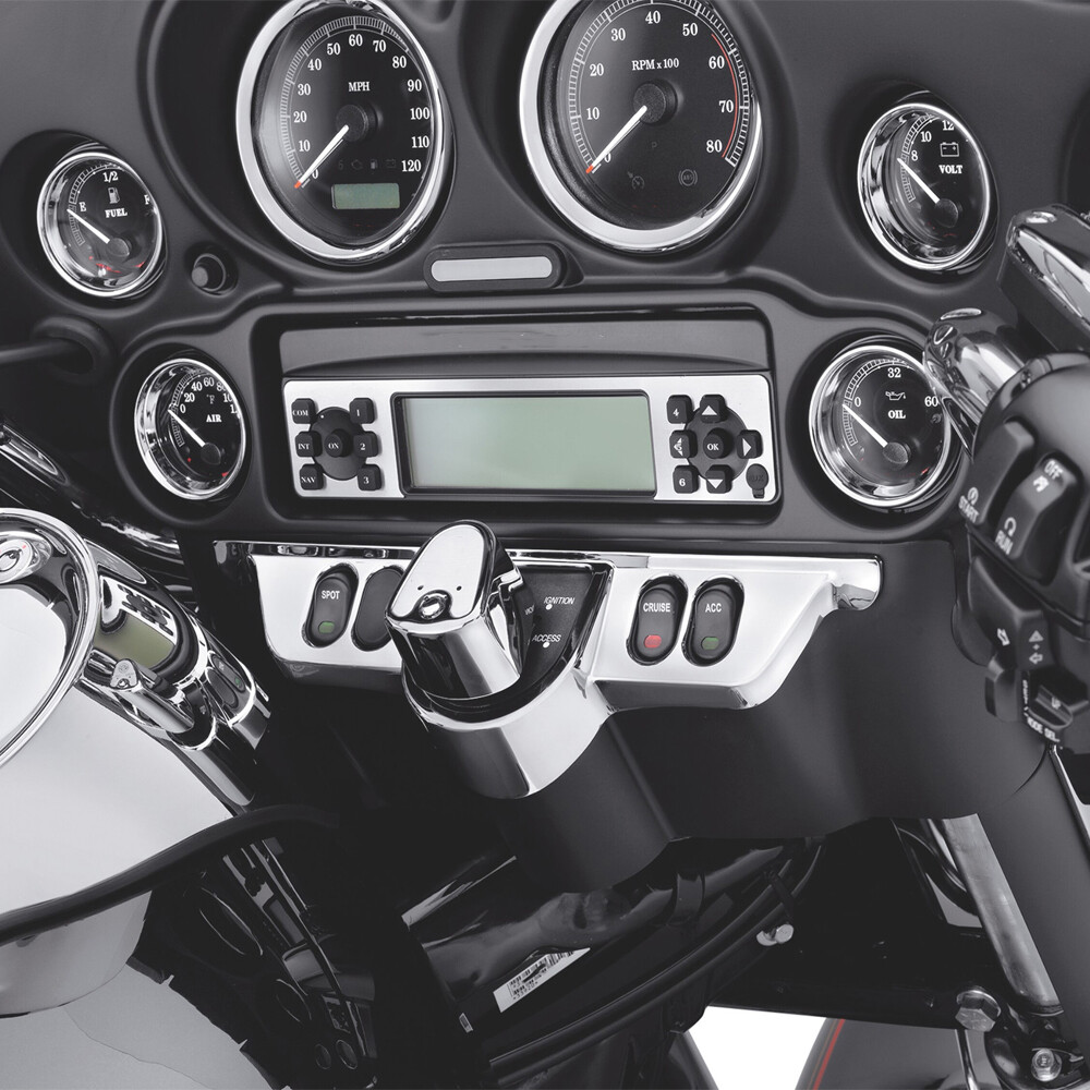 Vivid Black Inner Outer Fairing/Switch Cap For Harley Electra Street Glide 96-13