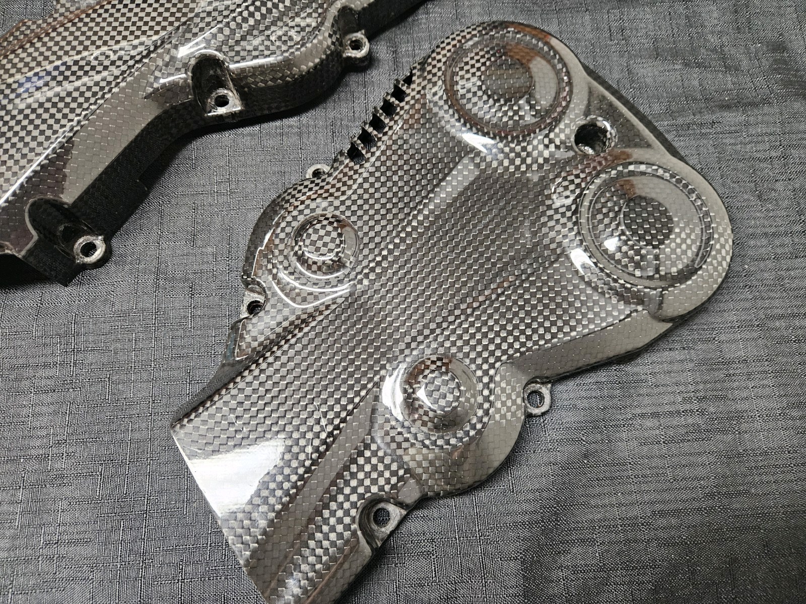 Genuine Ducati Performance Carbon Fiber Belt Covers 821 1200 848 Streetfighter