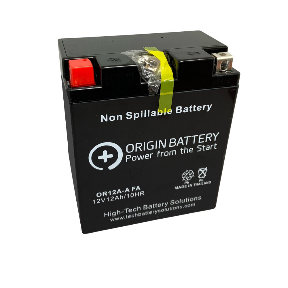 12N12A-4A-1 12V AGM Motorcycle Battery 12AH 165CCA Sealed Ready to Install