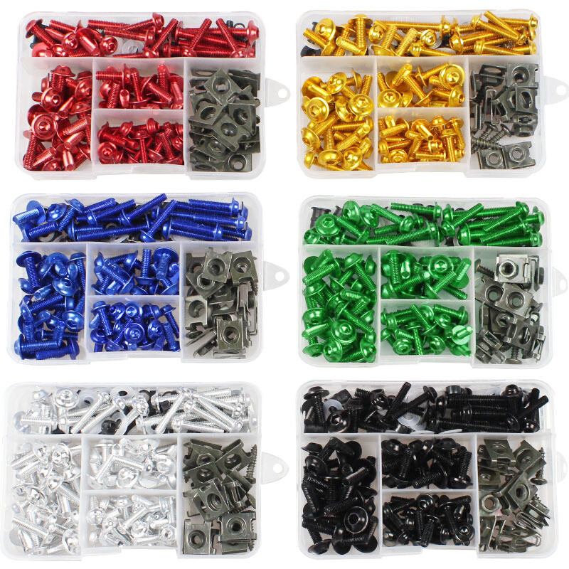 Complete Fairing Bolts Kit Screws For Kawasaki Ninja 250 300 400 650 ZX6R ZX10R