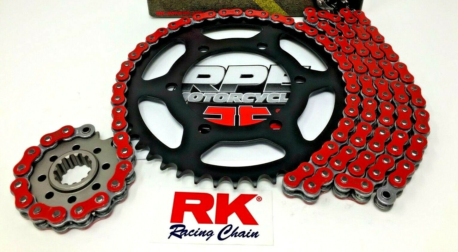 Red 1998-2003 Yamaha YZF-R1 RK GXW 520 15/43 Quick Accel Chain and Sprockets Kit