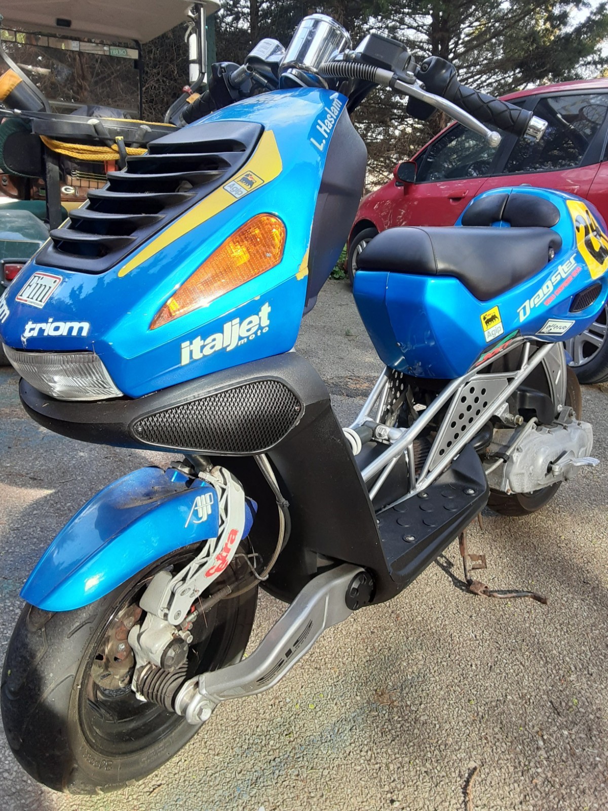 Italjet DRAGSTER 50 rear fender L. Haslam Edition In US