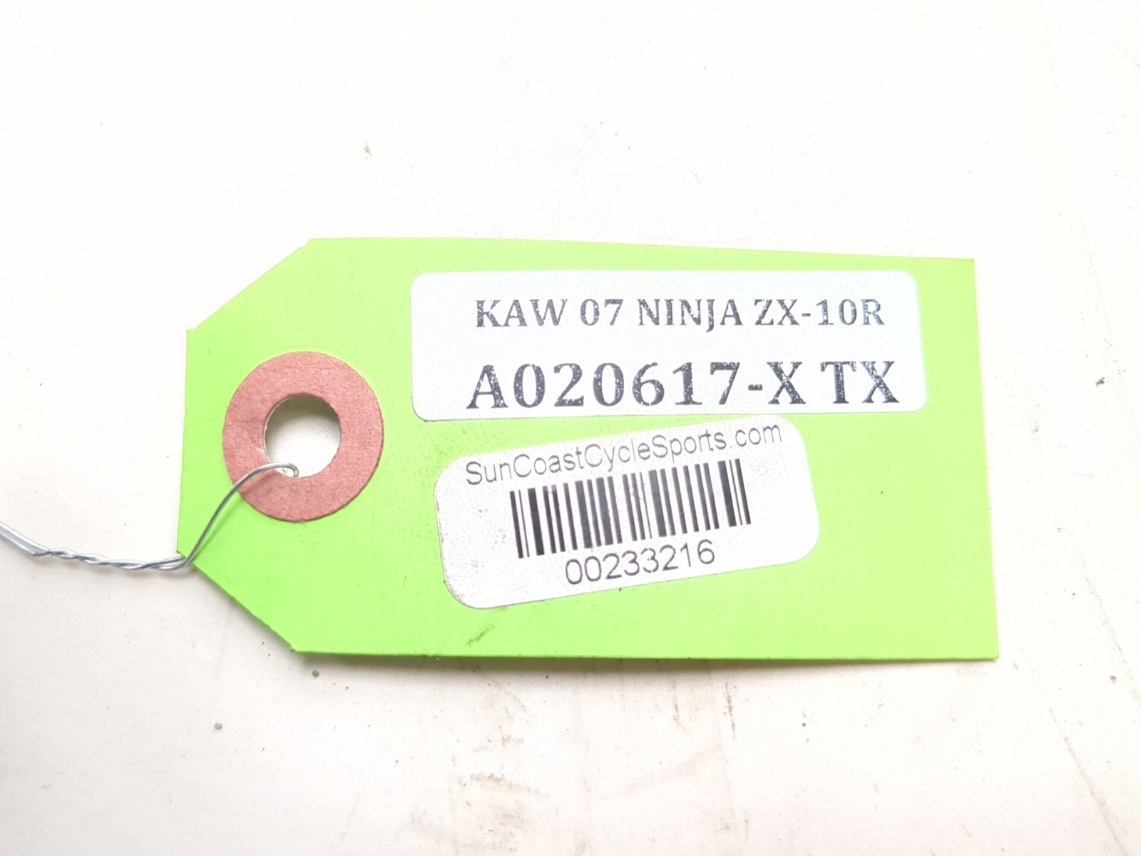 06-07 Kawasaki Ninja ZX10 ZX10R 17X6.00 Rear Wheel Rim STRAIGHT