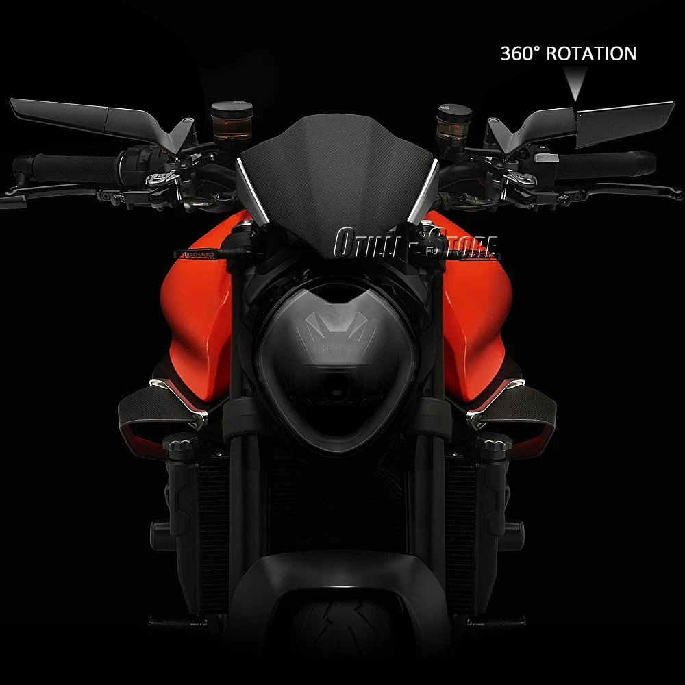 For Ducati Monster 937 SP 2021 -2023 Rearview 360° Adjustable Rear View Mirrors