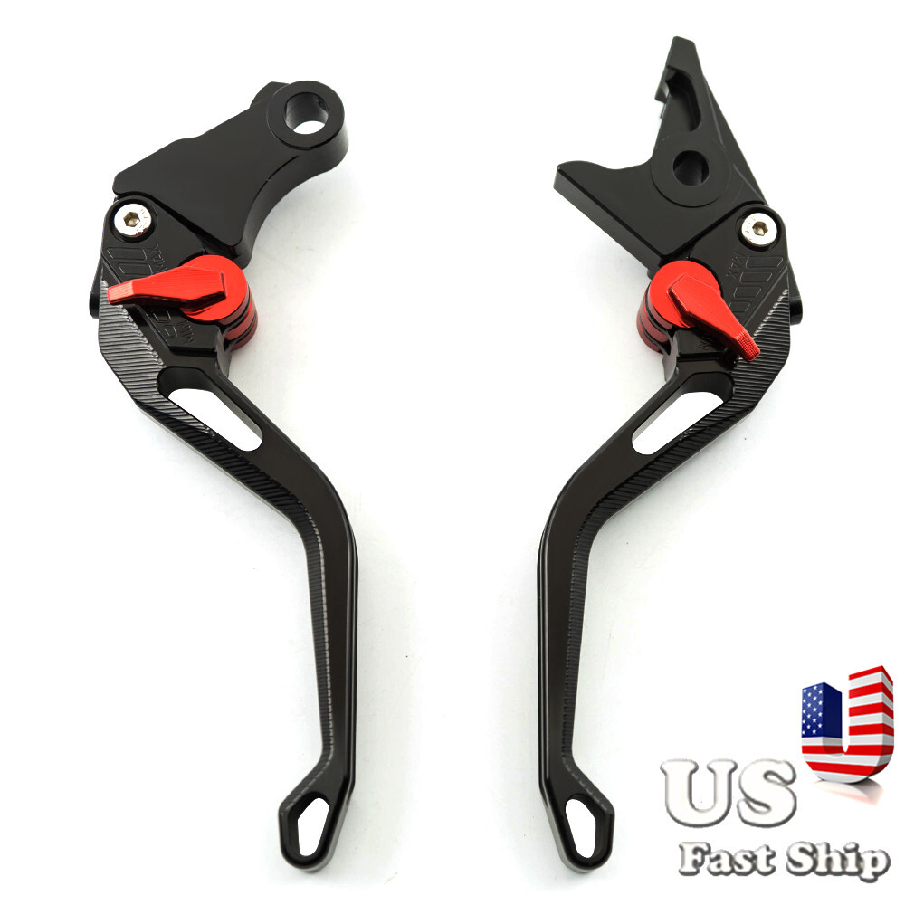 US Ship CNC 3D Rhombus Brake Clutch Lever Sandblast Fit Yamaha Honda Motorcycle