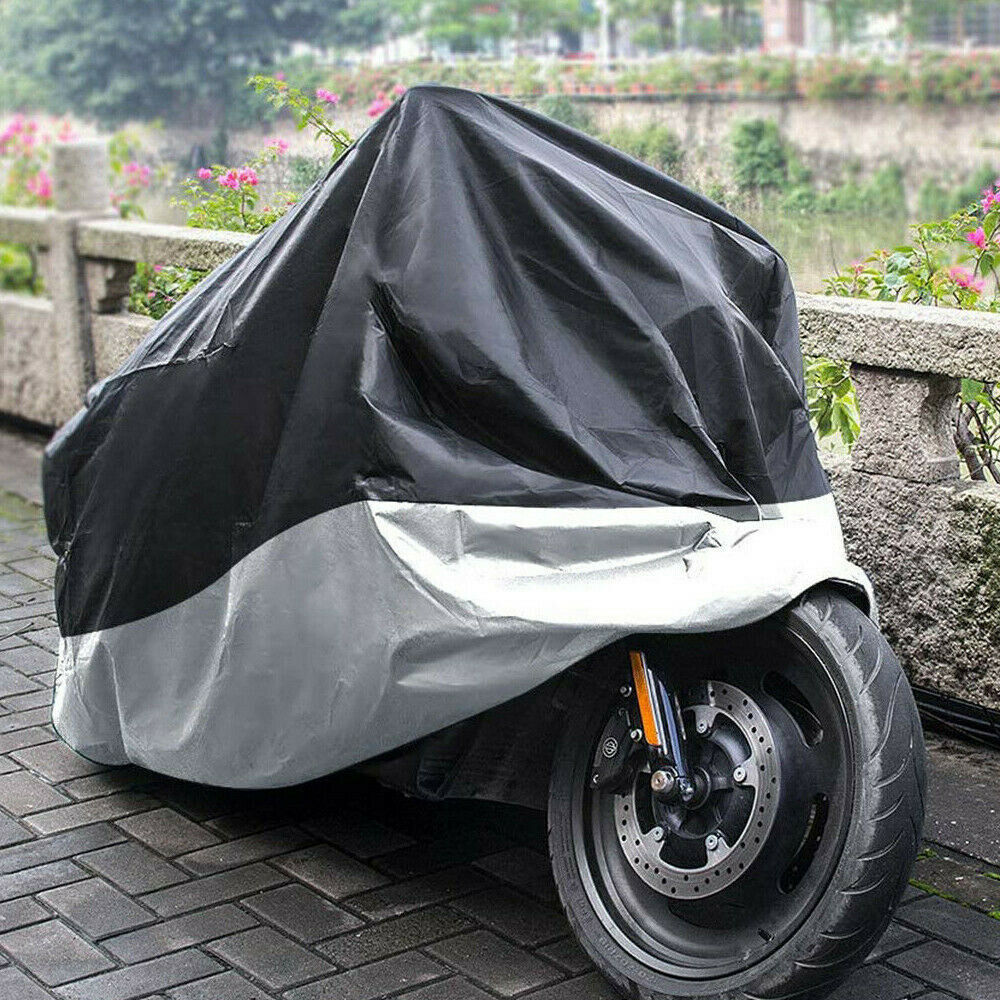 Motorcycle Cover Waterproof Sunscreen Heavy Duty for Snow Rain Dust Storage 2XL