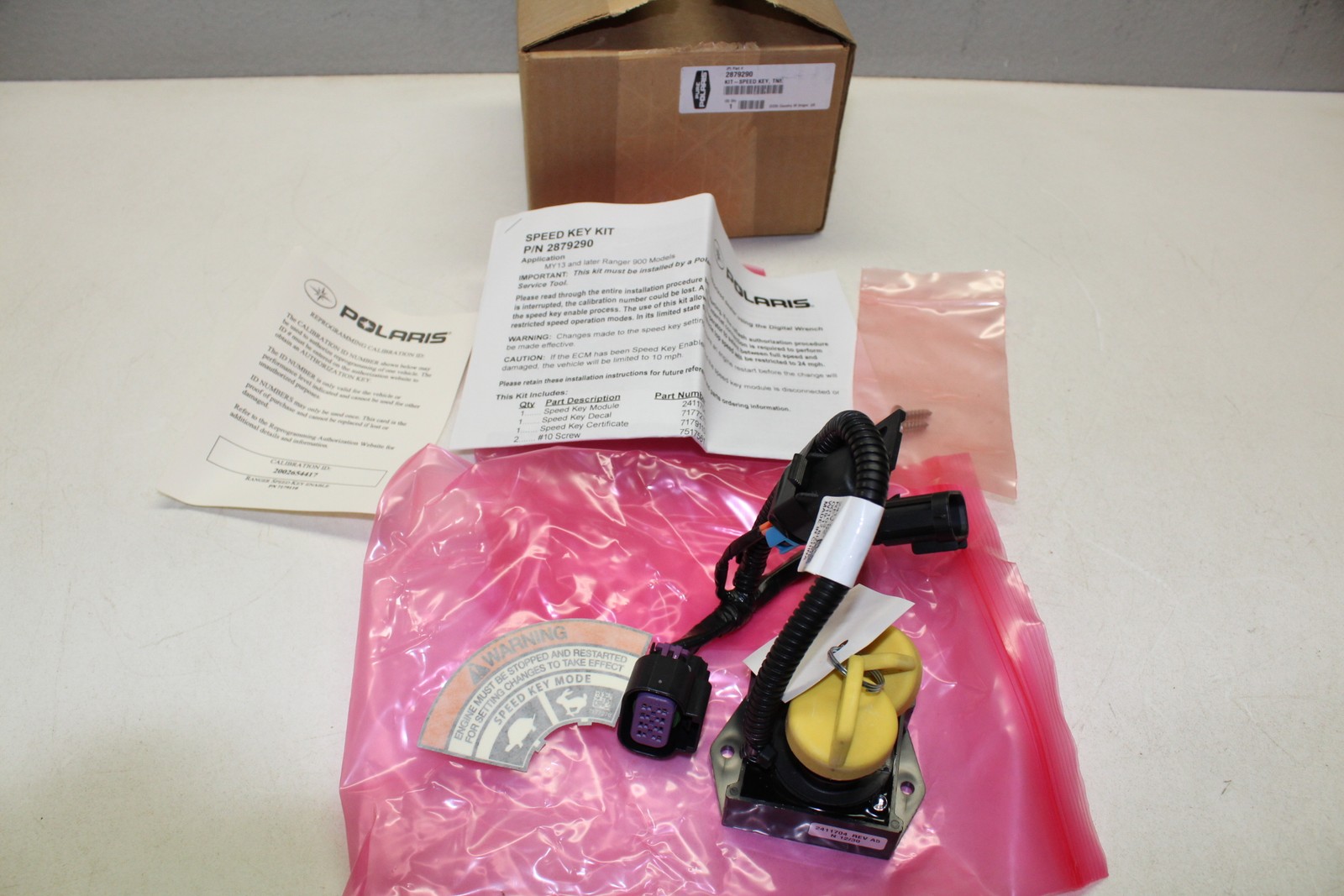NEW Genuine 2013 Polaris Ranger 900 XP Speedkey Kit OEM # 2879290