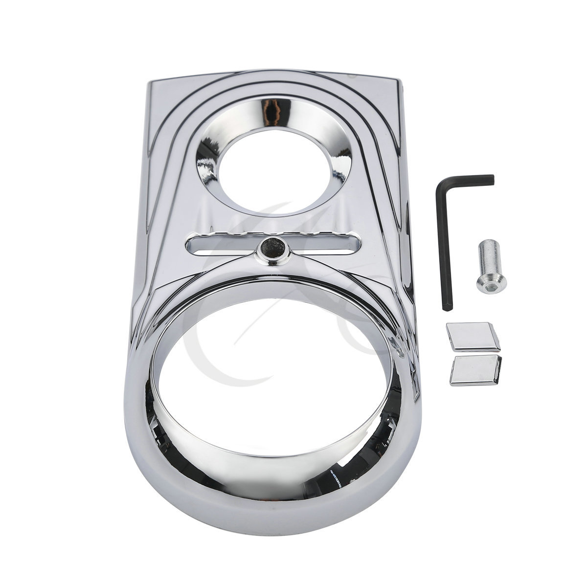 Chrome/Black Dash Panel Insert Cover Fit For Harley Softail Fatboy 2000-2017