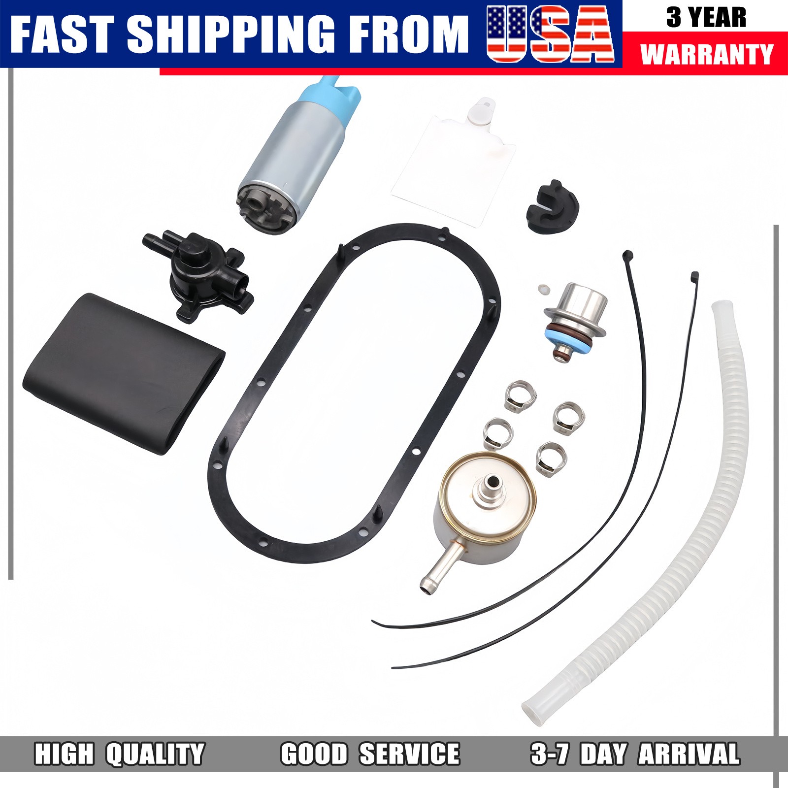 Fuel Pump Kit Fits 02-07 Harley Davidson Road king Street Glide Electra Glide US